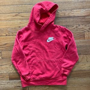 Red Nike Hooded Sweatshirt size 6